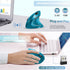 Vassink Ergonomic Wireless Mouse, Rechargeable Mouse 2.4Hz Vertical Wireless Optical Mice with USB Receiver, 6 Buttons for PC,Laptop,etc Blue...