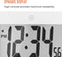 MARATHON Large Digital Wall Clock with 8” Display, White - Easy to Read...