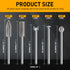 Wood Carving Drill Bits Set Compatible with Dremel Rotary Tool 5 Different Engraving Drill Accessories Bit Wood Grinding Woodworking Tool with 3mm...