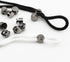 Metal Cord Locks for Drawstrings Round Cord Stopper Gunmetal Double Hole Spring Clasps Toggle Fastener Elastic Buckle for Shoelaces, Paracord, Bag...