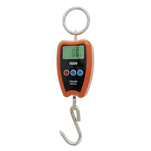 Digital Crane Scale 300kg/660lbs 200kg/440lbs with LED Handheld Mini Hanging Scale for Garage Farm Hunting Fishing Etc(200kg/Plastic Shell/Orange)...