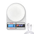 Digital Kitchen Scale, Electronic Rechargeable Multi Food Scale with LCD Display for Food Meat Cooking Nutrition Weight Balance Scale - 10000g/353...