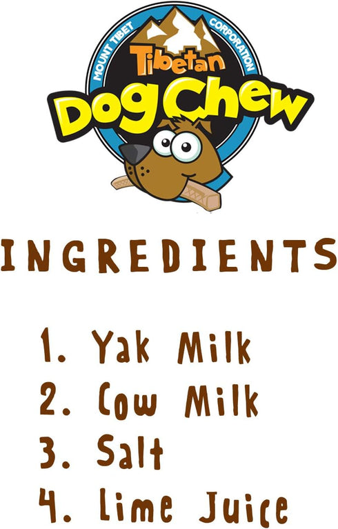 Tibetan Crunchy Cheese Puffs - Yak Dog Chew Puffs - All Natural - Healthy Reward and Training Treats for Dogs, (3.5oz Bag)...