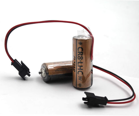 elxjar (2-Pack) 3V 3000mAh Lithium Battery Replacement for Fuji FDK CR8.LHC 17430, Toto CR8-LHC TH559EDV410R, TEL3GMY-60, THP3053 Back-Up Batterie...