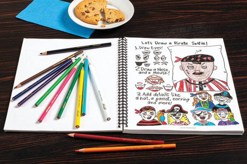 Prang Amazing Artist Sketch Book By Cassie Stephens, White, 8.5” x 11”, 80 Pages...