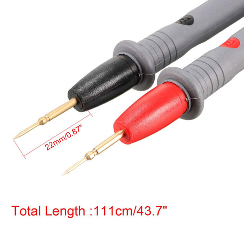 uxcell Multimeter Test Leads, Digital Multimeter Probe Tester Lead Wire Pen Cable with Alligator Clips,1000V 20A, 4-in-1 Set...