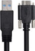 cablecc USB 3.0 A Type Cable Male to Micro USB 3.0 B Male with Mount Panel Screws for Hard Disk Mobile Phone 3M...