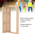 1:12 Doll House Mini Wooden Door, DIY Hollow Wooden Door Set Simple Styling 1: 12 for Dollhouse Living Room for Your Interior Model...