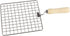 Stainless Steel Square Wire Roaster Rack, Papad Jali, Roti Jari with Wooden Handle/Easter Day Gift 13 Inch...