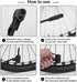 Hycline Portable Floor Bike Pump: Bicycle Tire Pump - 150/160 PSI High Pressure Air Pumps with Presta and Schrader Valve - Inflator for MTB BMX Ti...