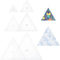 BENECREAT 6Pcs Free Motion Triangle Quilting Template Set, Acrylic Transparent Quilting Rulers for Machines Quilting DIY Designs On Shirts...