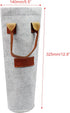 Semetall 6Pcs Single Bottle Wine Tote Bags,Wine Carrier Tote Bags for Outdoor Carrying,Traveling,Light Grey...