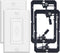 VCELINK Wall Plate Cable Pass Through with Mounting Bracket, Single Gang Flexible Rubber Opening Cable Outlet Cover for Low Voltage Cables, Wall M...