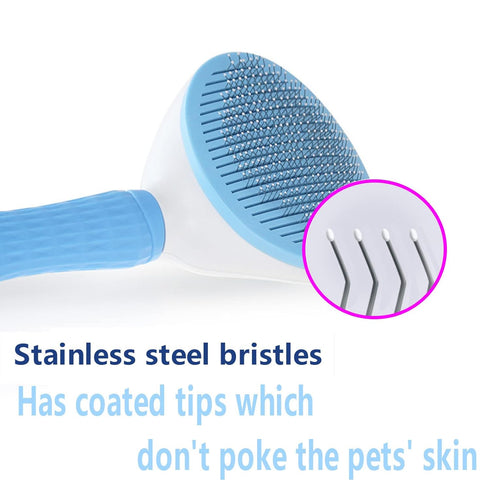 Self Cleaning Slicker Brush for Dog Brush & Cat Brush- Slicker Pet Grooming Brush- Shedding Grooming Tools. Brush for Pet (pink)...