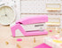 Bostitch Office InCourage Spring-Powered Compact Stapler, BCA Pink (1588), plastic-half strip...