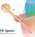 CHAMPS Wooden Spoons 6-Pack – 18 Inch Bamboo Kitchen Utensils – Large Wooden Cooking Spoons for Mixing, Stirring & Serving – Non-Scratch Wood Spoo...