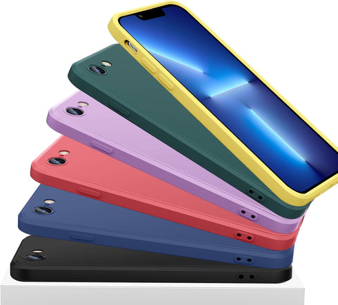 for iPhone 14 Case,Liquid Silicone Gel Rubber Phone Case,Non-Yellowing Phone Bumper Cover,Multi-Color Silicone Phone Case,Non-Slip Full Body Slim ...