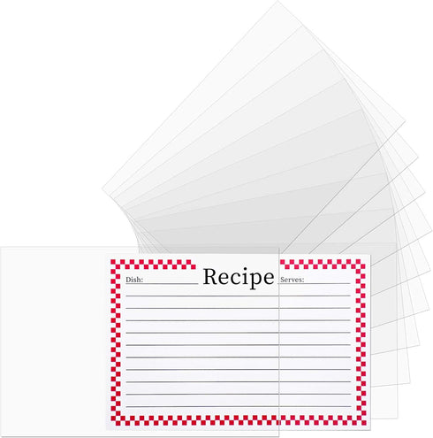 3x5 Recipe Card Protectors,100 Count,Recipe Card Covers,Index Card Sleeve...