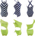 E-TING 10Pcs =5 Sets Beach Bikini Swimsuit Bathing Doll Clothes One-Piece Swimwear with 5 Pairs Shoes for 11.5 Inch Girl Dolls (A)...