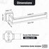 HITSLAM Gold 9 Inch Hand Towel Bar for Bathroom, SUS304 Stainless Steel Kitchen Hand Towel Holder Wall Mounted, Modern Home Decor Bath Towel Rack ...