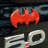 Fan Emblems Batman 3D Car Badge - 1989 Batwing Logo (Red Chrome: 3.8 x 1.8 x 0.2 inches)...