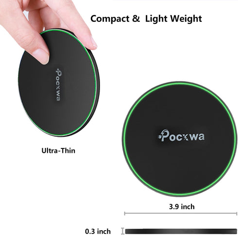 15W Wireless Charger for iPhone 15 Pro Max 14 Plus 13 Mini 12 11 XS XR X, Samsung Galaxy S24 S23 S22 S21 S20 S10 S9 S8, Note 20, Z Flip, LG V60 G8...