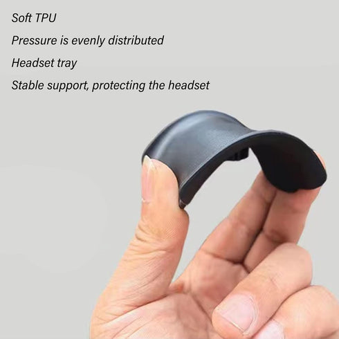 Cuifati Headphone Stand, Aluminum Desktop Headset Stand, Headset Earphone Holder with Solid Base TPU Tray, for AirPods for Beats for Bose for Hype...
