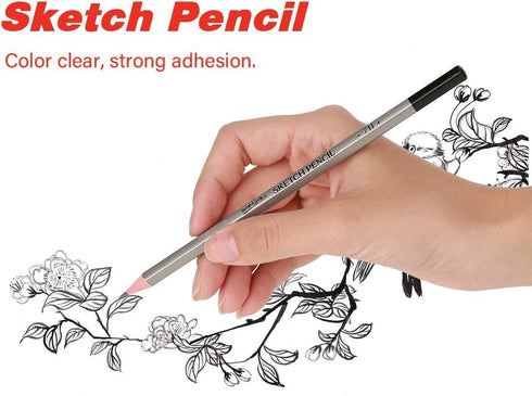 Tekenpotloden, Pencil Non Toxic Colored Paint H9 to H Pencils 9H-14B 24Pcs Sketch Art Graphite Drawing...