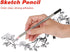 Tekenpotloden, Pencil Non Toxic Colored Paint H9 to H Pencils 9H-14B 24Pcs Sketch Art Graphite Drawing...