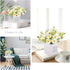 AIFUSI Artificial Flowers, Faux Flowers in Vase Small White Daisy Decor Mini Silky Artificial Daisies Fake Plant Flower Decor for Home Decor Indoo...