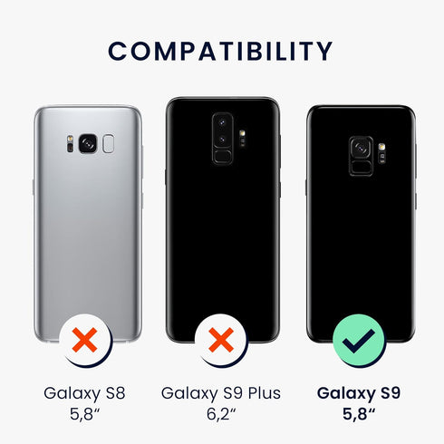 kwmobile Case Compatible with Samsung Galaxy S9 Case - Soft Slim Protective TPU Silicone Cover - Teal Matte...