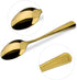 15 Packs Demitasse Espresso Spoons, 4.3 Inch Mini Gold Coffee Spoon, Stainless Steel Small Spoons for Dessert...