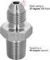 EVIL ENERGY 3AN Male Flare to 1/8" NPT Pipe Fitting Adapter Stainless Steel Straight...