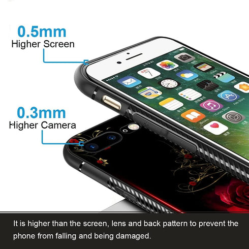 Compatible with iPhone SE 2022 Case,Pattern Design Hard PC Back Cover Non-Slip Soft TPU Protective Case for iPhone SE 2022 for Women 4.7inch-A0-Sp...