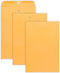 EnDoc 10 x 15 Clasp Envelopes - 10 Pack Brown Kraft Catalog Mailing Gummed Seal Envelope - 28lb Heavyweight 10x15 Inches Manila Envelopes for Home...