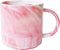 Marbling Ceramic Coffee Mug, Tea Cup for Office and Home, 13 Oz, Dishwasher and Microwave Safe (Pink, 1)...