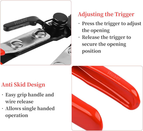 Akozon Car Soldering Pliers, Metal Soldering Plier Multi-Function Wire Welding Clamp Pick?Up Aid Tool Wire Welding Pliers For Automobile Maintenan...