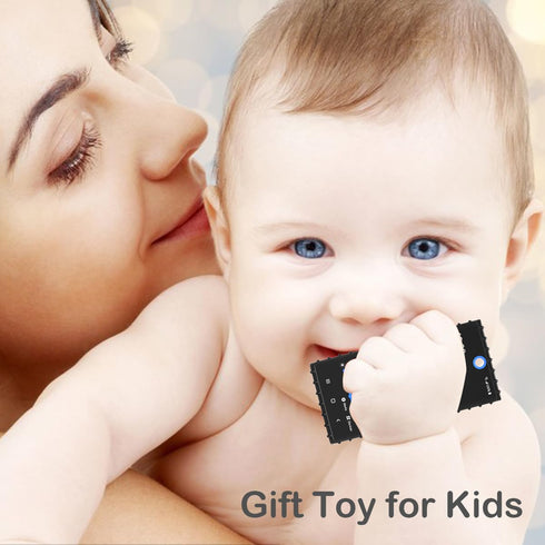 Baby Teether Cell Phone Toy, Soft Silicone Chew Toy with POP Pressable Key, Early Educational Learning Teething Toy for Babies 0-12 Months Boys an...