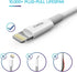 Lightning Cable, Smart Battery Health Defender, Apple MFi Certified, 6. 6 ft iPhone Cord Compatible with iPhone 12, 11, X, 8, 8 Plus, 7, 7 Plus, i...
