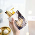 WAVEYU Ceramic Pen Holder for Desk Cute, Pencil Cup Pot Desk Organizer, Makeup Brush Holder for Women, Men, Kids, Desk Marble Decor for Office, Cl...