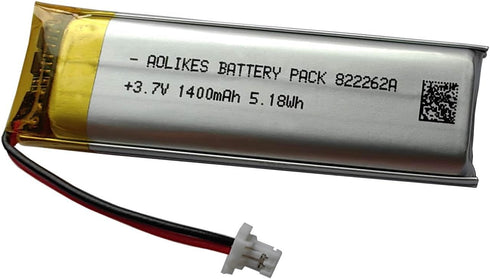 AOLIKES 3.7v 1400mAh Battery Replacement for Sena 50R, 50R-01 Motorcycle Bluetooth Headset, SP76 Battery Replacement (NOT Compatible with 50R 3-Bu...