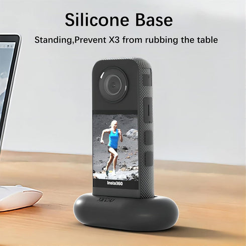 Lens Cap,Silicone Case, Desktop Base for Insta360 X3 Accessories...