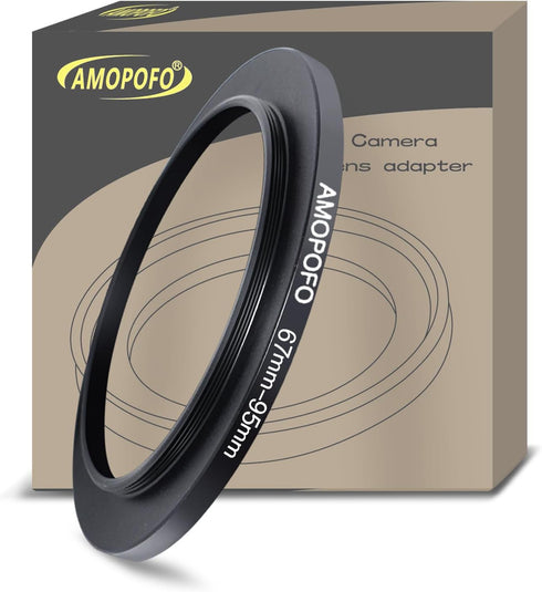 67mm Lens to 95mm Camera Filter Ring,Compatible with All 67mm Camera Lens & 95mm UV,ND,CPL Lens Hood Accessories,Made of CNC Machined Aluminum(67-...