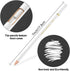 White Charcoal Pencils, Pack of 12 Charcoal Drawing Pencils, Charcoal Pencils for Artists, Art Supplies for Drawing and Highlighting, Charcoal Pen...