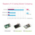 Waveshare Active Cooler Fan, Compatible with Raspberry Pi 5, Aluminium Heatsink, with Thermal Pads...