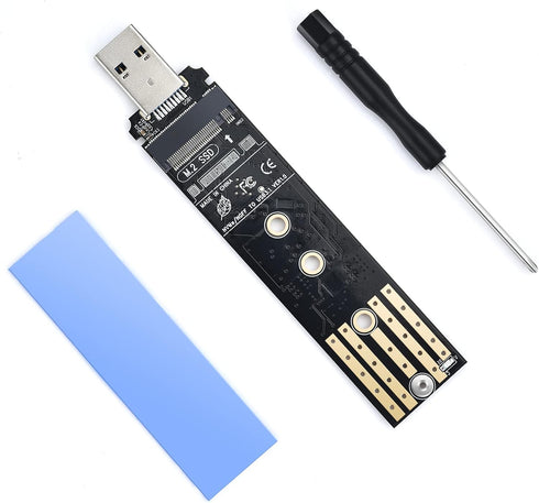 ELUTENG M.2 to USB Adapter Dual Protocol M.2 NVME SATA Hard Drive USB3.1 Gen2 10Gbps USB to NVME PCI-E SSD Reader M Key & B+M Key Support UASP for...