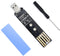 ELUTENG M.2 to USB Adapter Dual Protocol M.2 NVME SATA Hard Drive USB3.1 Gen2 10Gbps USB to NVME PCI-E SSD Reader M Key & B+M Key Support UASP for...