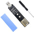 ELUTENG M.2 to USB Adapter Dual Protocol M.2 NVME SATA Hard Drive USB3.1 Gen2 10Gbps USB to NVME PCI-E SSD Reader M Key & B+M Key Support UASP for...