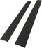 Capparis Kitchen Silicone Stove Counter Gap Cover, Easy Clean Heat Resistant Wide & Long Gap Filler, Seals Spills Between Counter, Stovetop, Oven, Washer & Dryer, Set of 2 (25 Inches, Black)