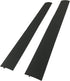 Capparis Kitchen Silicone Stove Counter Gap Cover, Easy Clean Heat Resistant Wide & Long Gap Filler, Seals Spills Between Counter, Stovetop, Oven, Washer & Dryer, Set of 2 (25 Inches, Black)